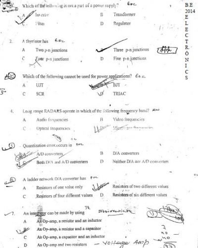 BE - Electronics Engineering - Jamia Millia Islamia - 2014