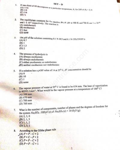 MSc in Chemistry (Materials/Inorganic/Organic/Physical) - Jamia Millia Islamia - 2019
