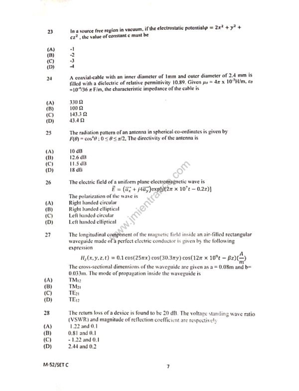 MTech in Electronics & Communication Engineering - Jamia Millia Islamia - 2019