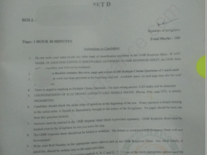pg-diploma-disaster-management-2020-entrance-question-paper-page-1