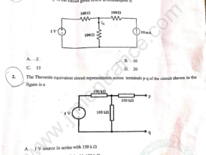 MTech Control & Instrumentation System 2020 - Jamia Entrance Paper
