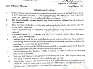 MA Sociology 2020 - Jamia Entrance Question Paper