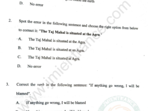 BA (Hons) Political & General 2021 - Jamia Entrance Question Paper