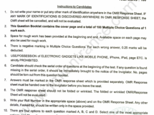 P.G Diploma Molecular Diagnostics 2021 - Jamia Entrance Paper
