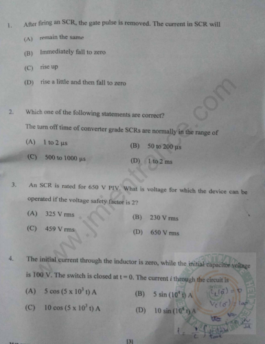 jamia-mtech-cis-2021-entrance-question-paper