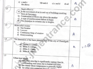 Jamia-M.Arch-2022-entrance-question-paper