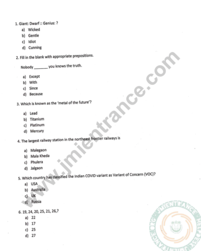 jamia-bba-entrance-question-paper-2022