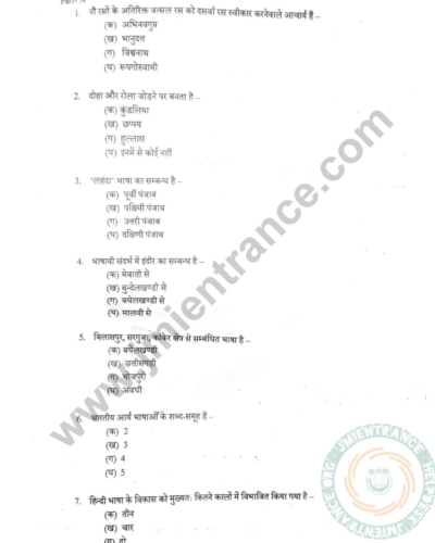 jamia-ma-hindi-entrance-question-paper-2022