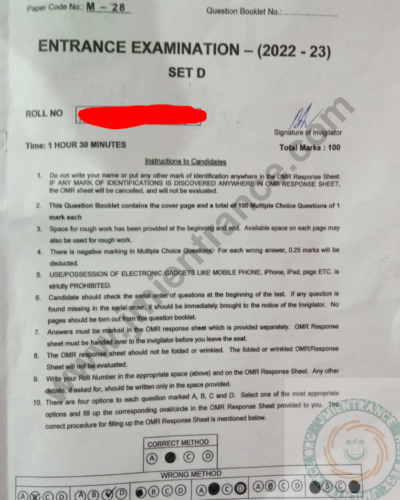 jamia-bioinformatics-2022-entrance-question-paper