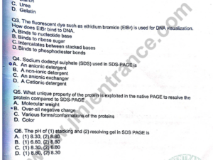 P.G Diploma Molecular Diagnostics 2022 - Jamia Entrance Paper
