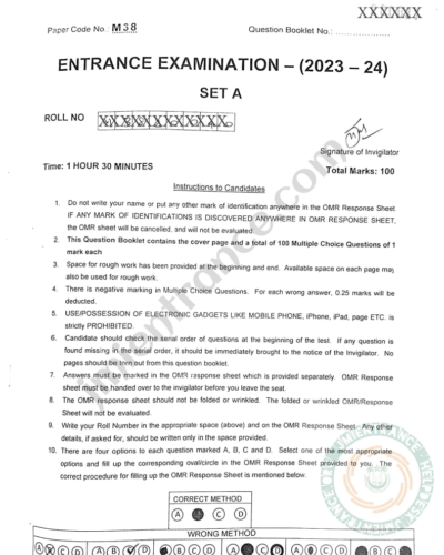jamia-msc-biophysics-2023-entrance-question-paper
