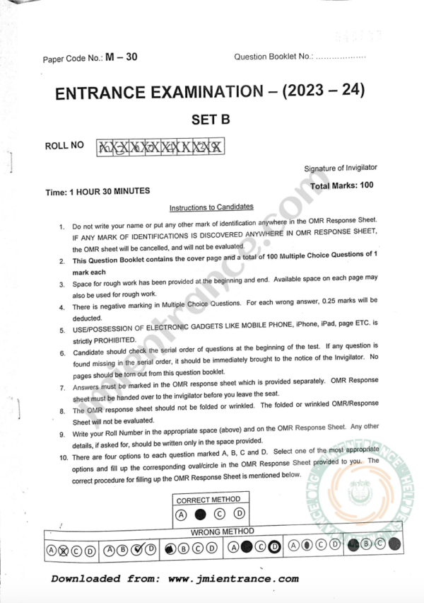 jmi-msc-biochemistry-2023-entrance-question-papers-download