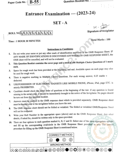 jamia-ba-psychology-sociology-geography-2023-entrance-question-paper