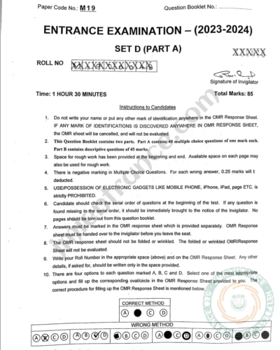 MA Conflict Analysis & Peace Building 2023 - Jamia Entrance Paper