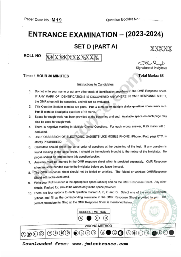 MA Conflict Analysis & Peace Building 2023 - Jamia Entrance Paper