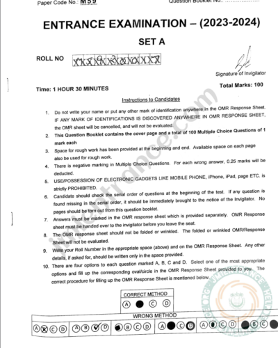 jamia-mpt-2023-entrance-question-paper