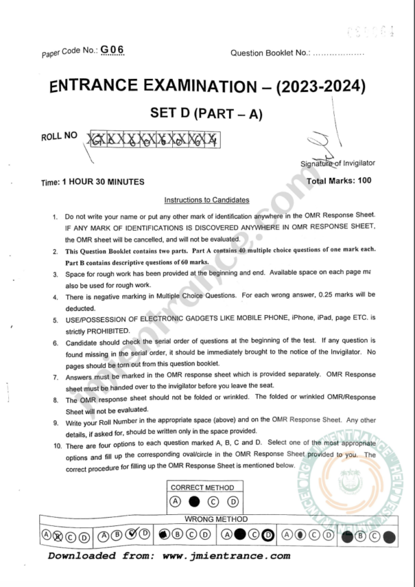 jamia-pg-diploma-journalism-hindi-2023-entrance-question-paper