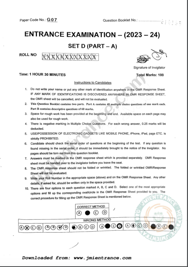 jamia-pg-diploma-tv-journalism-2023-entrance-question-paper