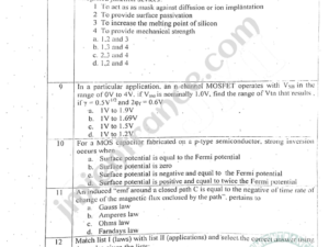 jamia-mtech-electronics-2023-entrance-question-paper