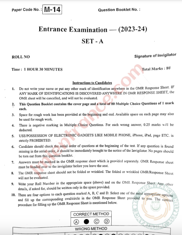 jamia-ma-hrm-2023-entrance-question-paper