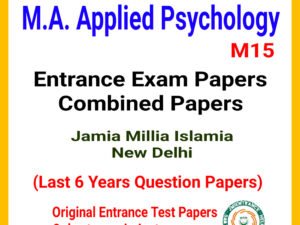 MA Applied Psychology - JMI (Combined 6 Years Question Papers)