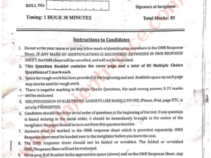 BEd Nursery Education 2024 - Jamia Entrance Question Paper