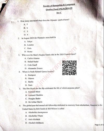 jamia-phd-faculty-of-humanities-and-languages-2024-entrance-question-paper-pdf-download