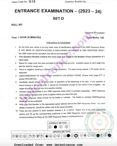 jamia-pg-diploma-preservation-library-2023-entrance-question-paper-free-pdf-download-jmientrance