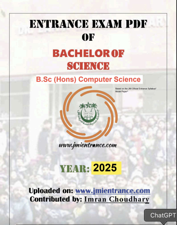 jamia-bsc-computer-science-entrance-question-paper-by-jmientrance
