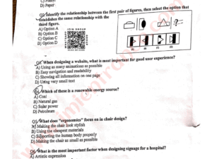 B.Des (Design) 2025  - Jamia Entrance Question Paper