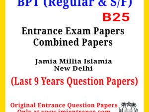 B.P.T - JMI (Combined 9 Years Question Papers)