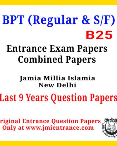 B.P.T - JMI (Combined 9 Years Question Papers)
