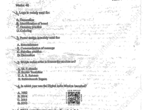 BFA Applied Arts 2026 - Jamia Entrance Question Paper