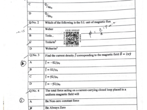 MSc Physics 2026 - Jamia Entrance Question Paper