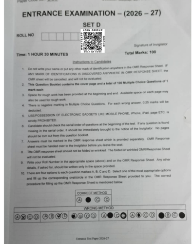 PG Diploma in NGO Management 2026 - Jamia Entrance Paper