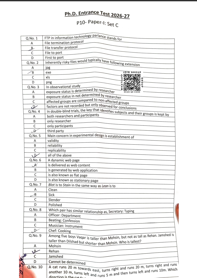 jamia-phd-physiotherapy-paper-1-2026-entrance-question-paper-jmientrance